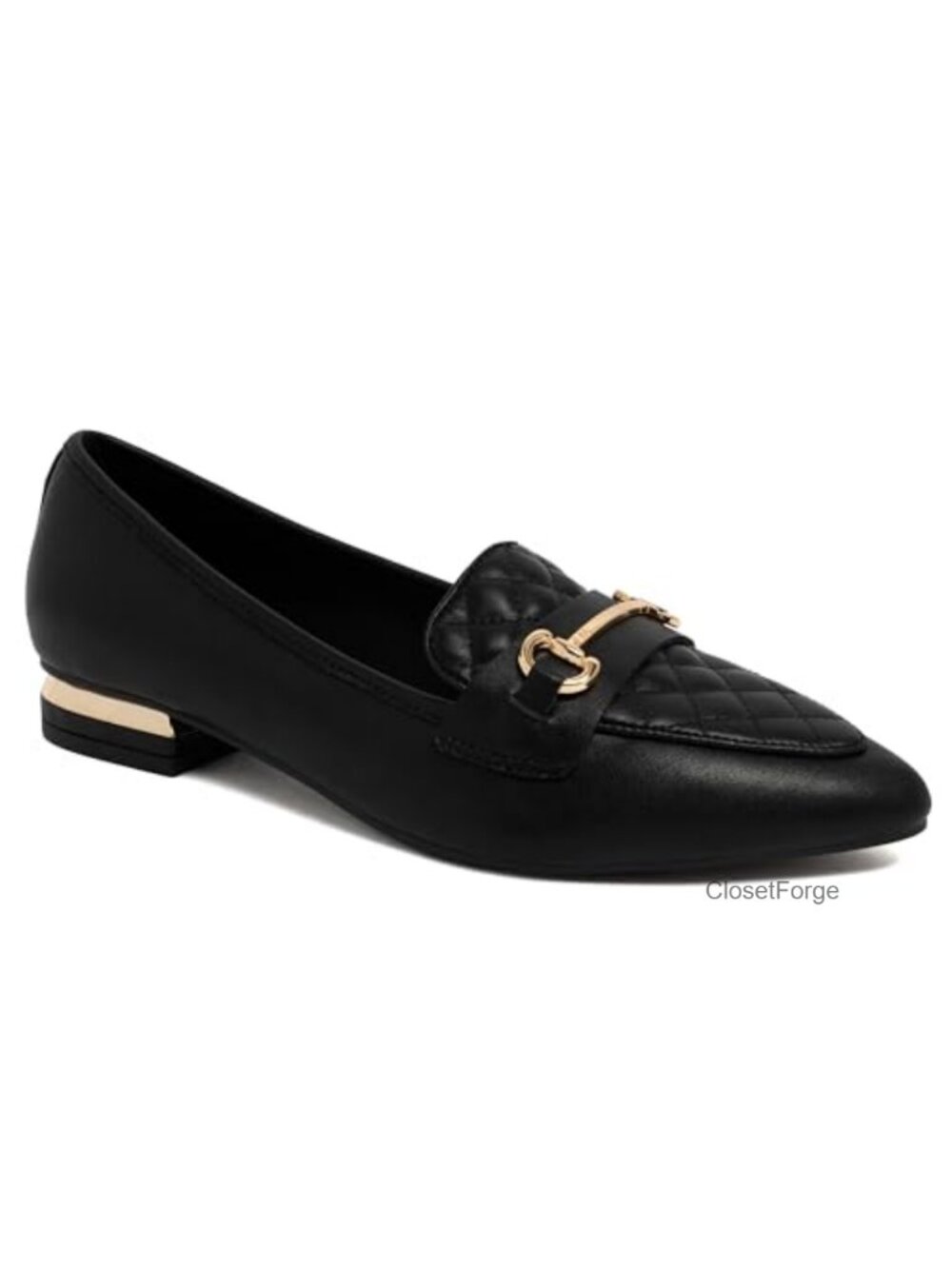 Jones New York Women's Pointed Toe Quilted Loafers | Professional Work Flats